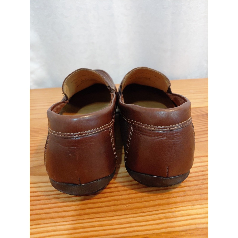 Mens Brown Pebble Leather Conner Loafers By G. H. BASS. Sz 11-M. - Picture 4 of 8